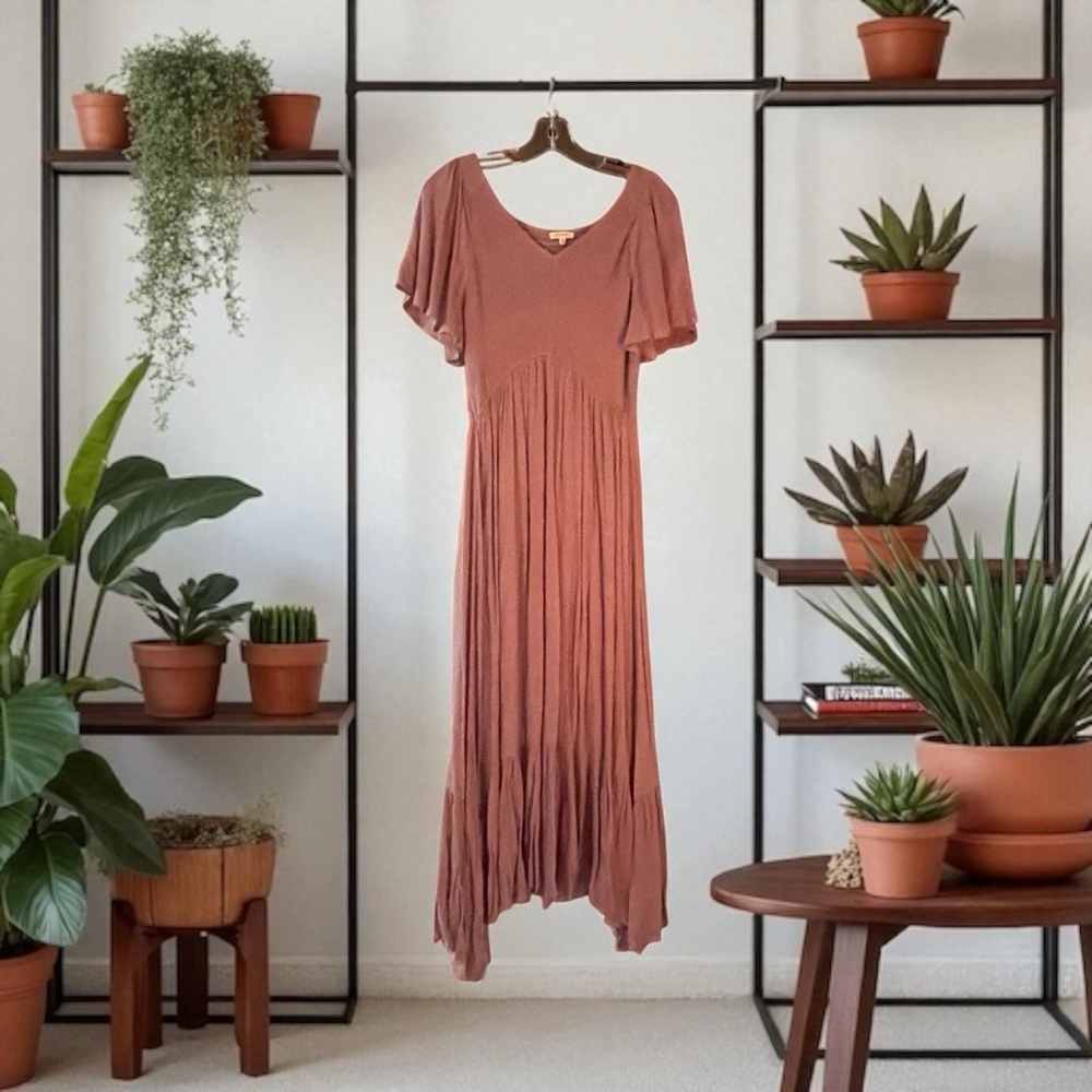 JODIFL Rust Maxi Dress